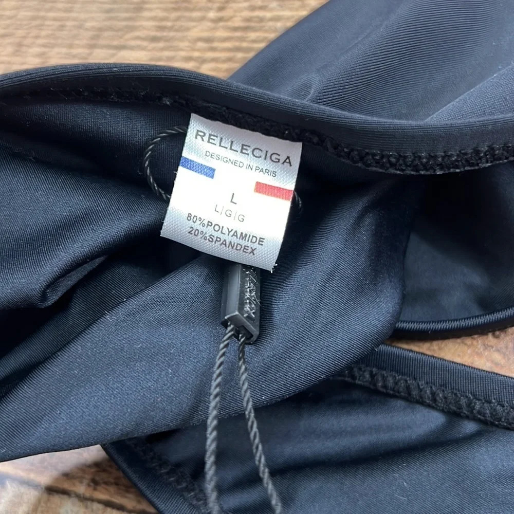 Relleciga Black Bikini Bottom‎ Womens Large Swimwear - Picture 5 of 5